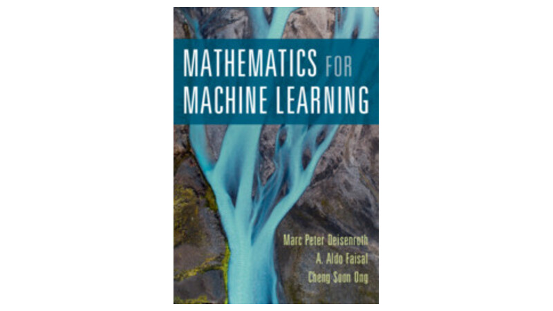 Cover of the book Mathematics for Machine Learning.